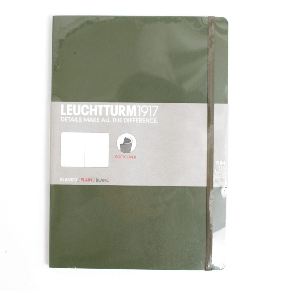 Leuchtturm, Composition, B5, Plain, Softcover, Army